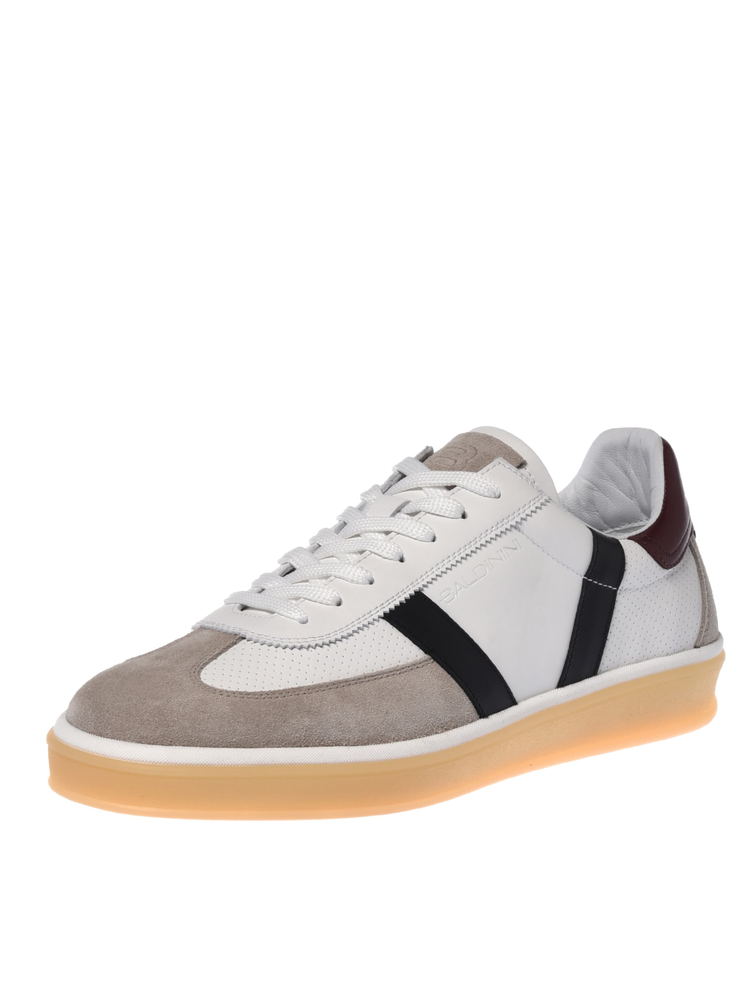 BALDININI Baskets basses en beige foncé / lie de vin / noir / blanc cassé, Vue avec produit