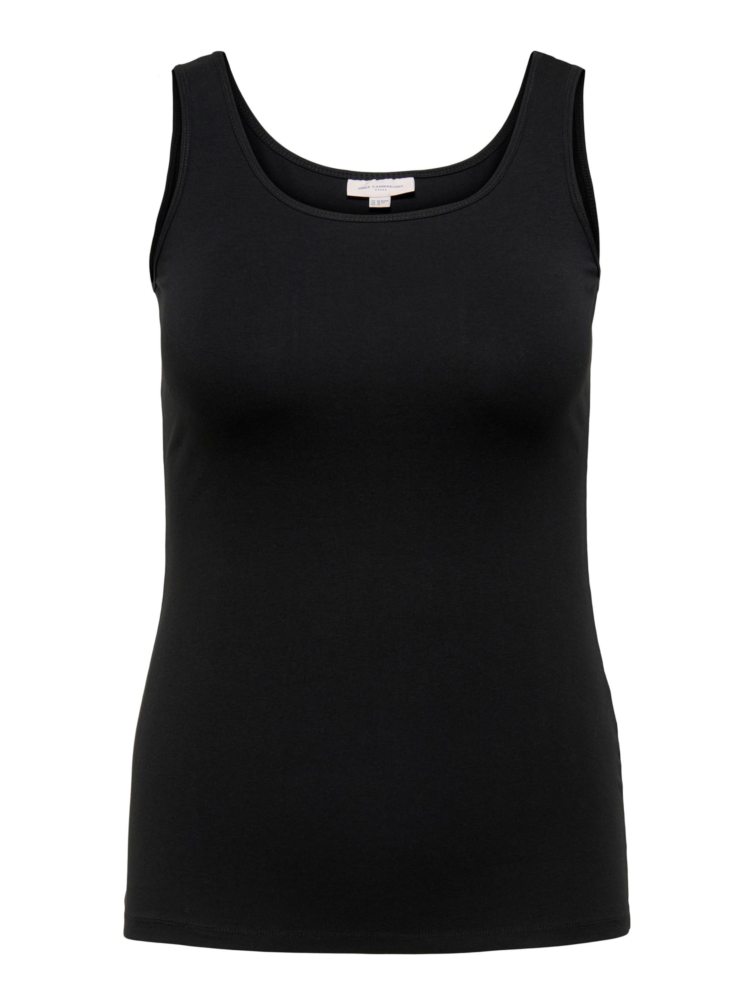 ONLY Carmakoma - Top 'Time' en negro: frente