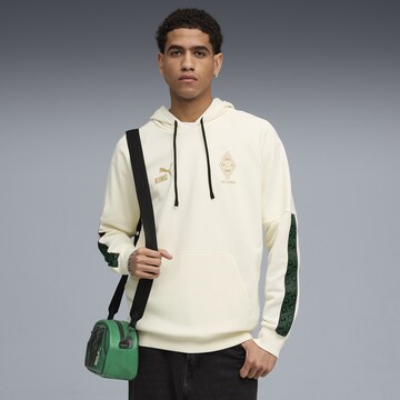 PUMA Sports sweatshirt 'Borussia Mönchengladbach King' in White: front