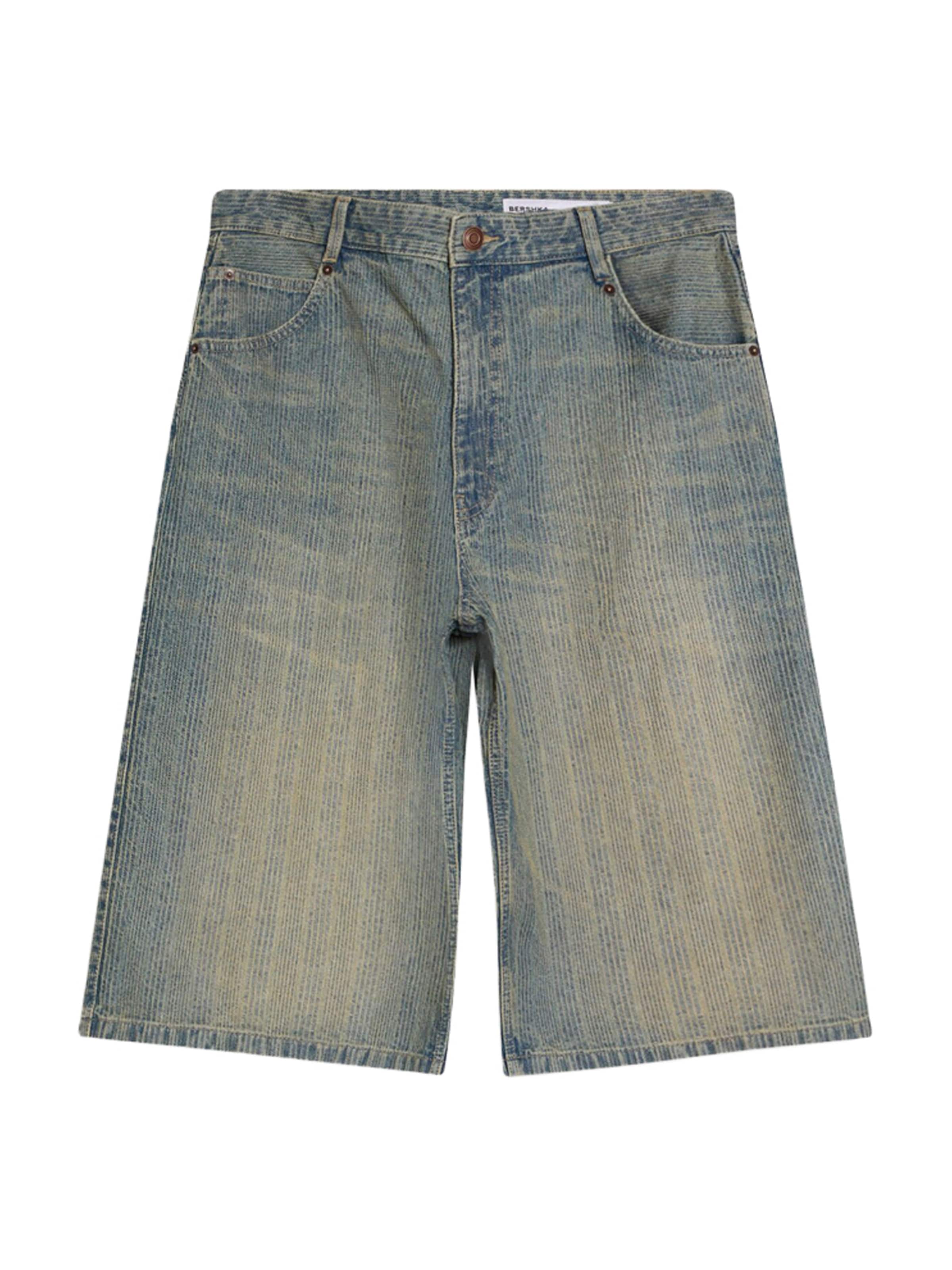 Bershka Jeans i blå denim / gyttjefärgad, Produktvy