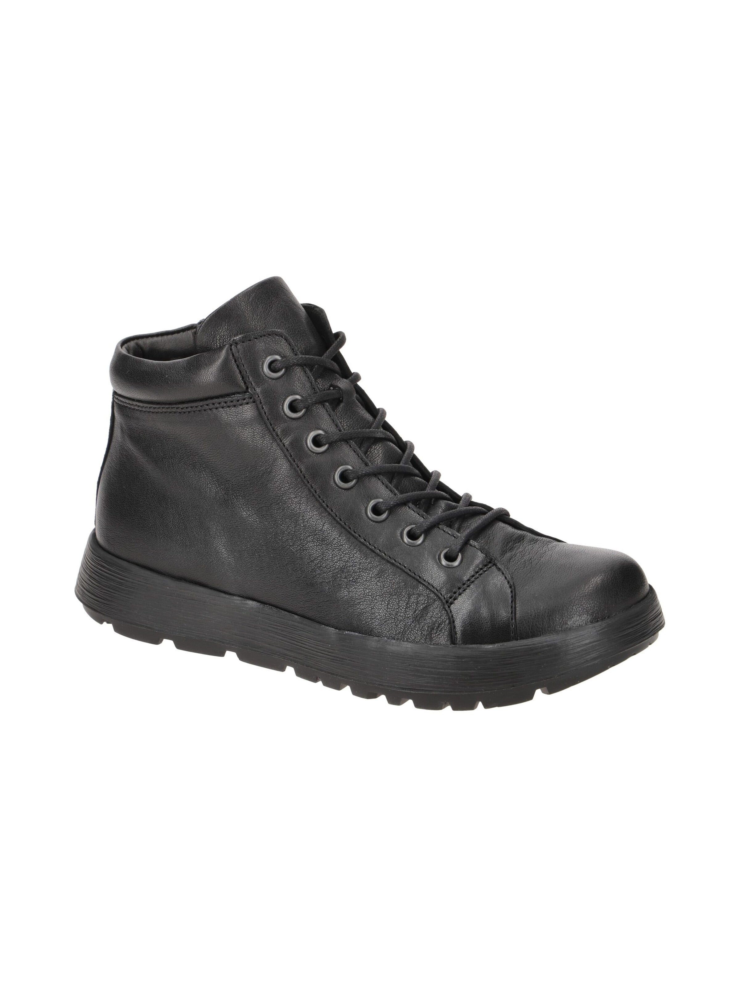 THINK! Boots 'Think Comoda Schnür- Stiefel schwarz 747'‌‌‌‌‌‌‌ in Schwarz: Vorderseite