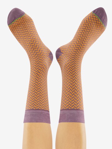 CHEERIO* Socks in Purple: back