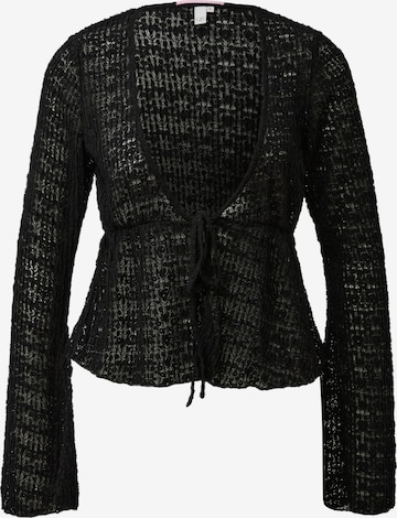 QS Neuletakki värissä musta: etupuoli