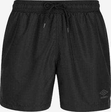 UMBRO Regular Workout Pants in Black: front