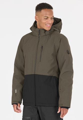 Whistler Athletic Jacket 'Drizzle' in Green: front