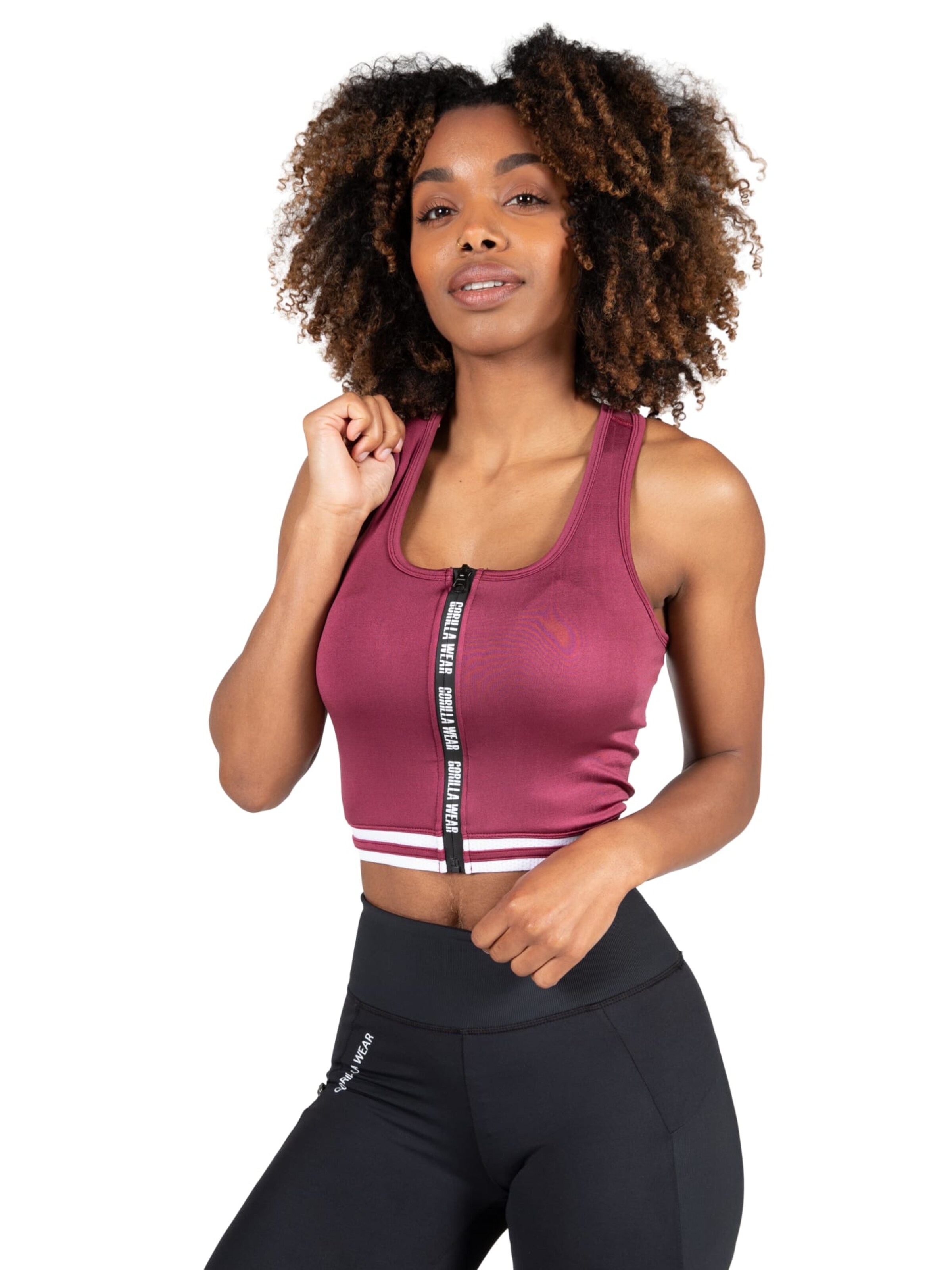 Gorilla Wear Sporttop 'Mesa' in Roze: voorkant