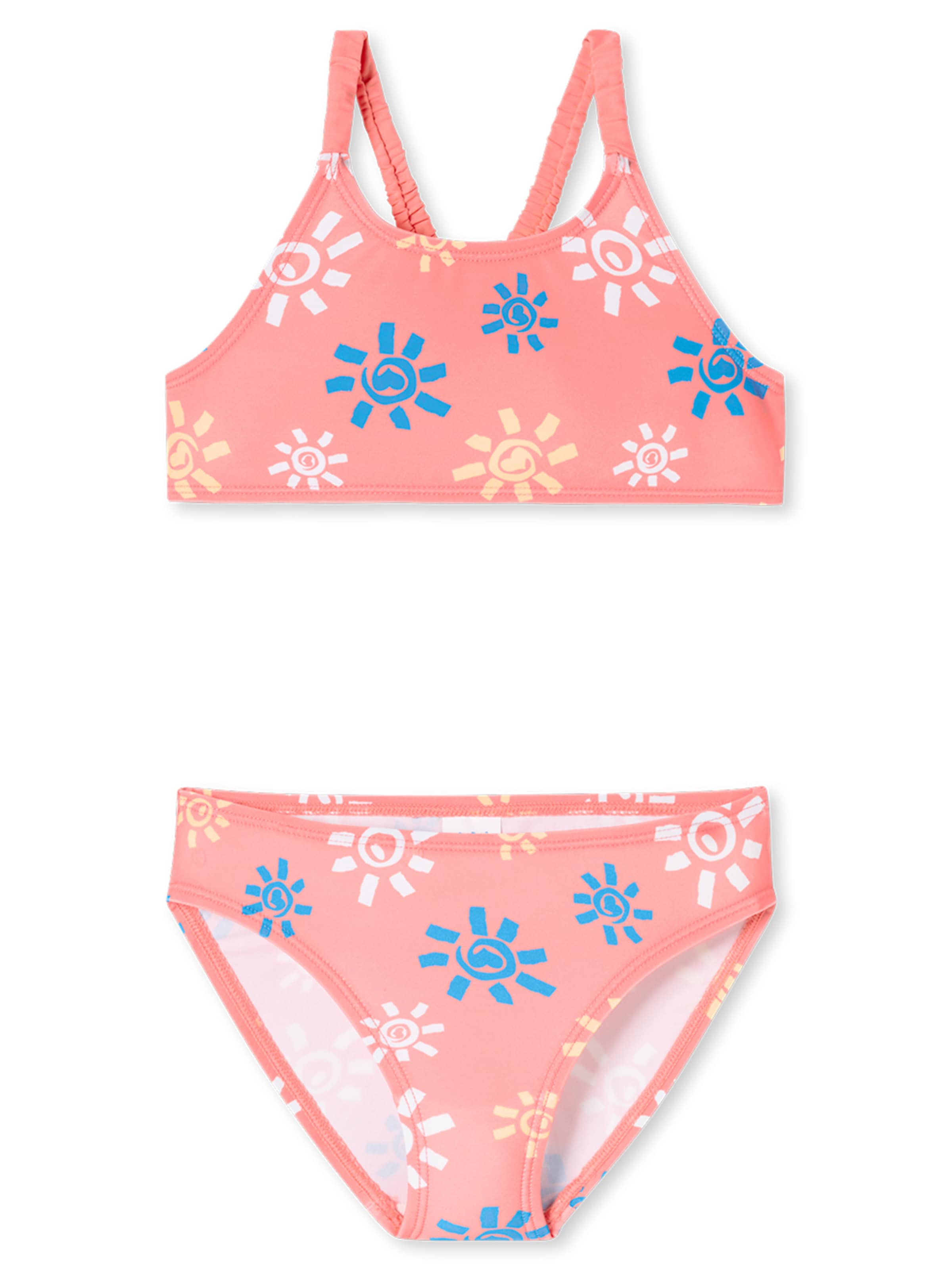 Bustier Bikini ' Aqua Kids Girl ' SCHIESSER en rose : devant
