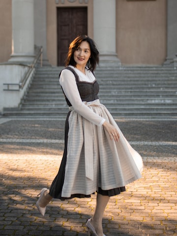 INNA.Trachten Dirndl 'Estelle' in Braun