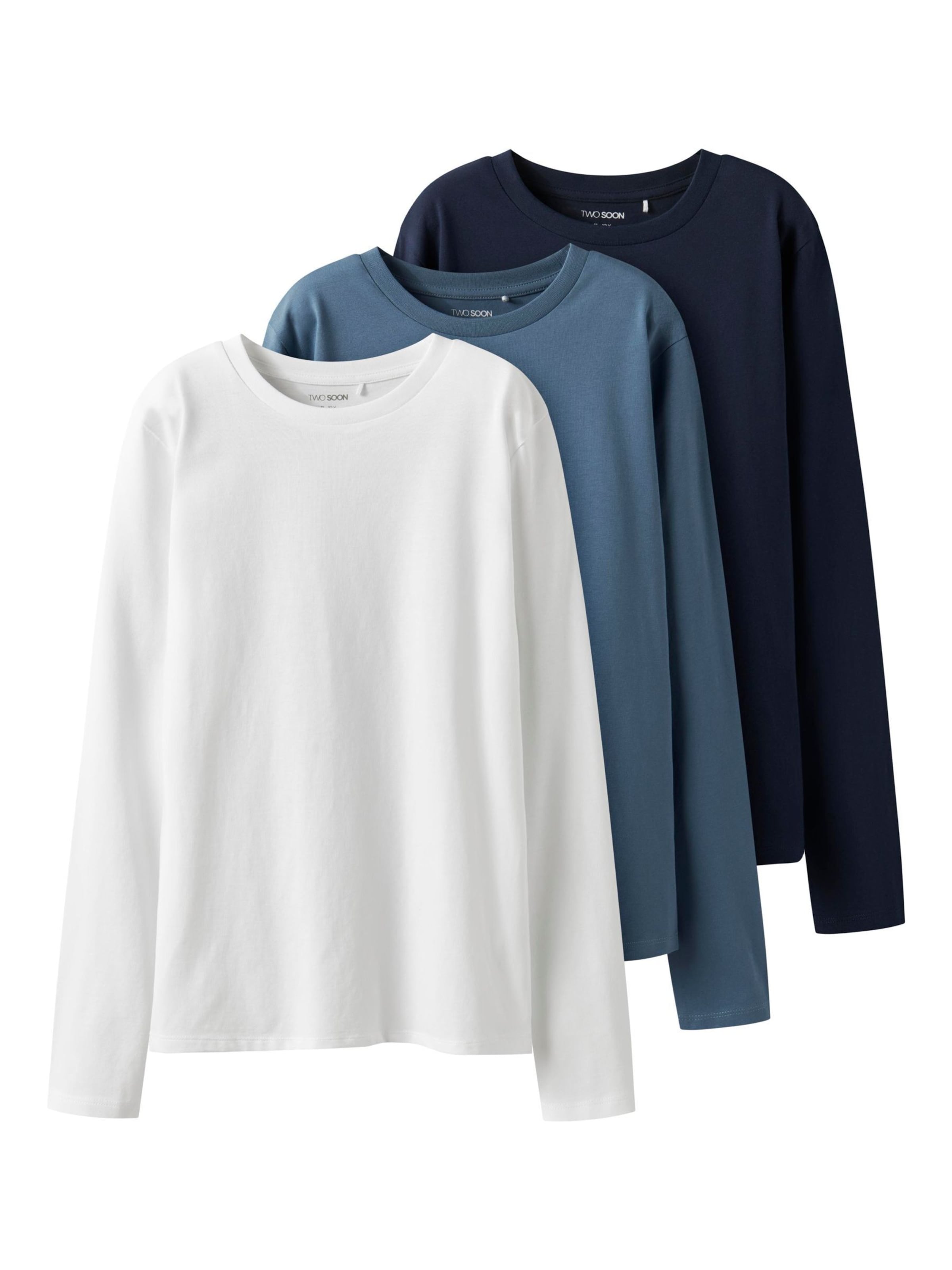 TWO SOON Μπλουζάκι σε μπλε: μπροστά