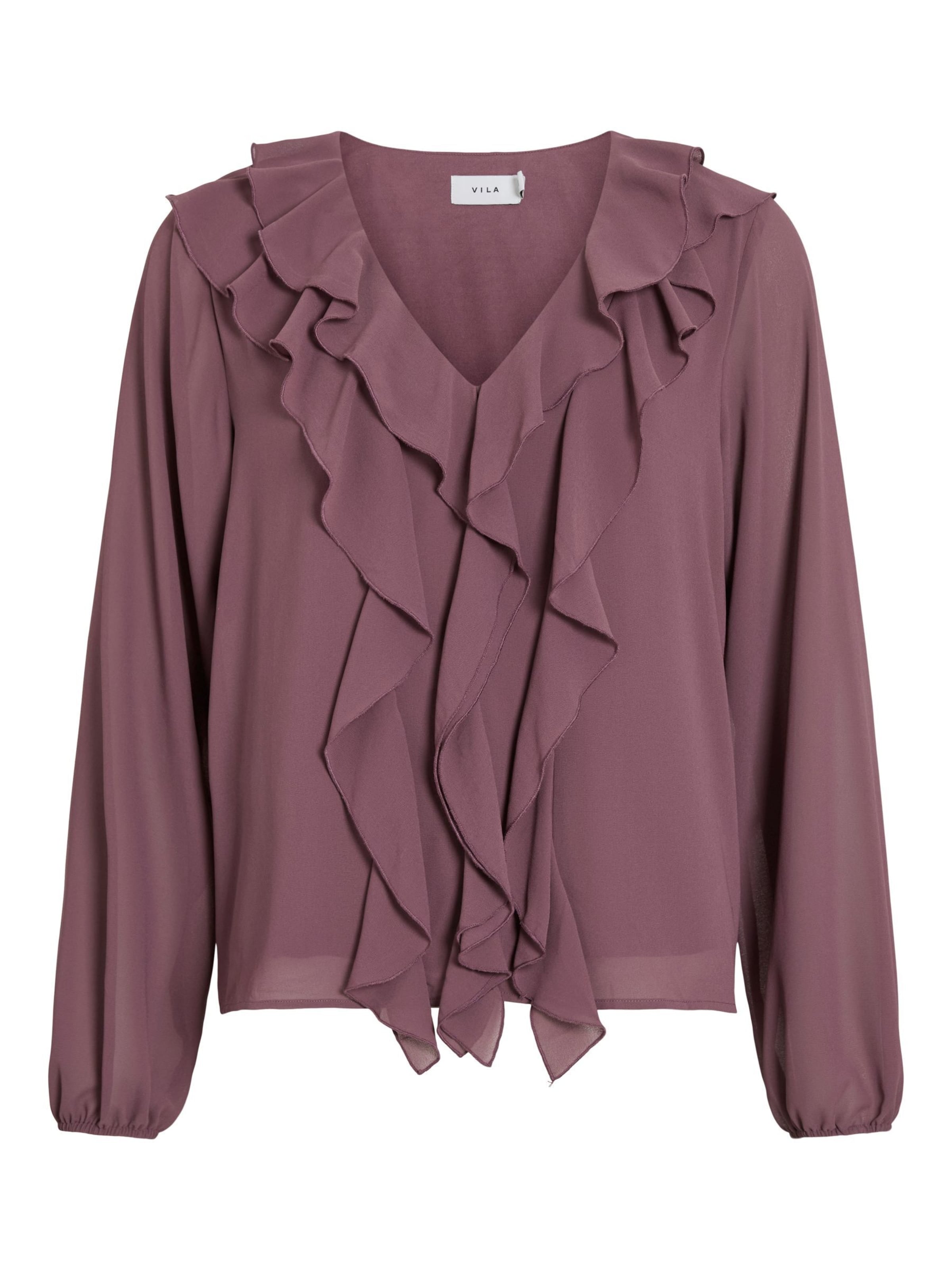 VILA - Blusa 'Ane' en lila: frente