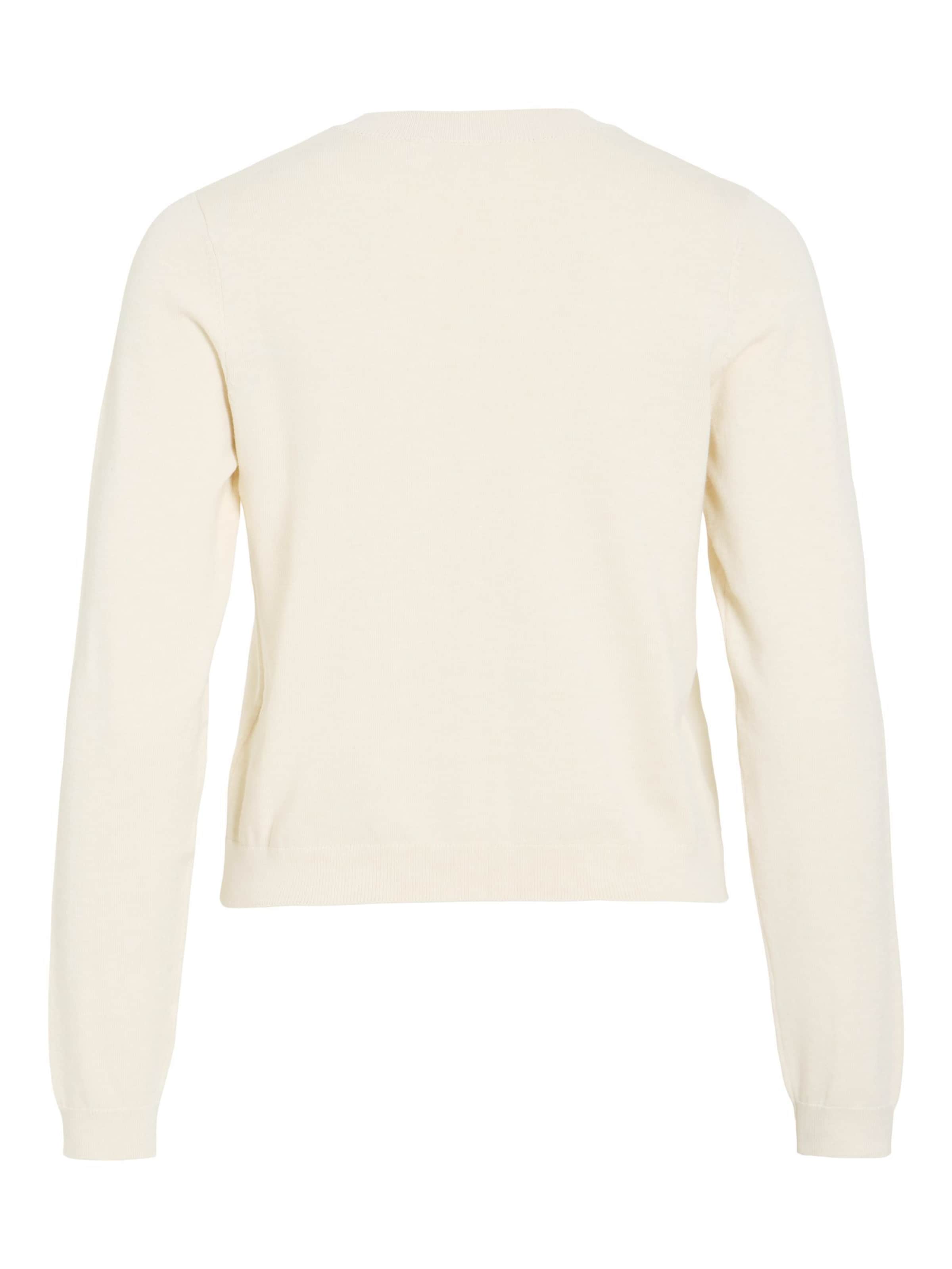 VILA Strickjacke 'VIMalu' in Weiß