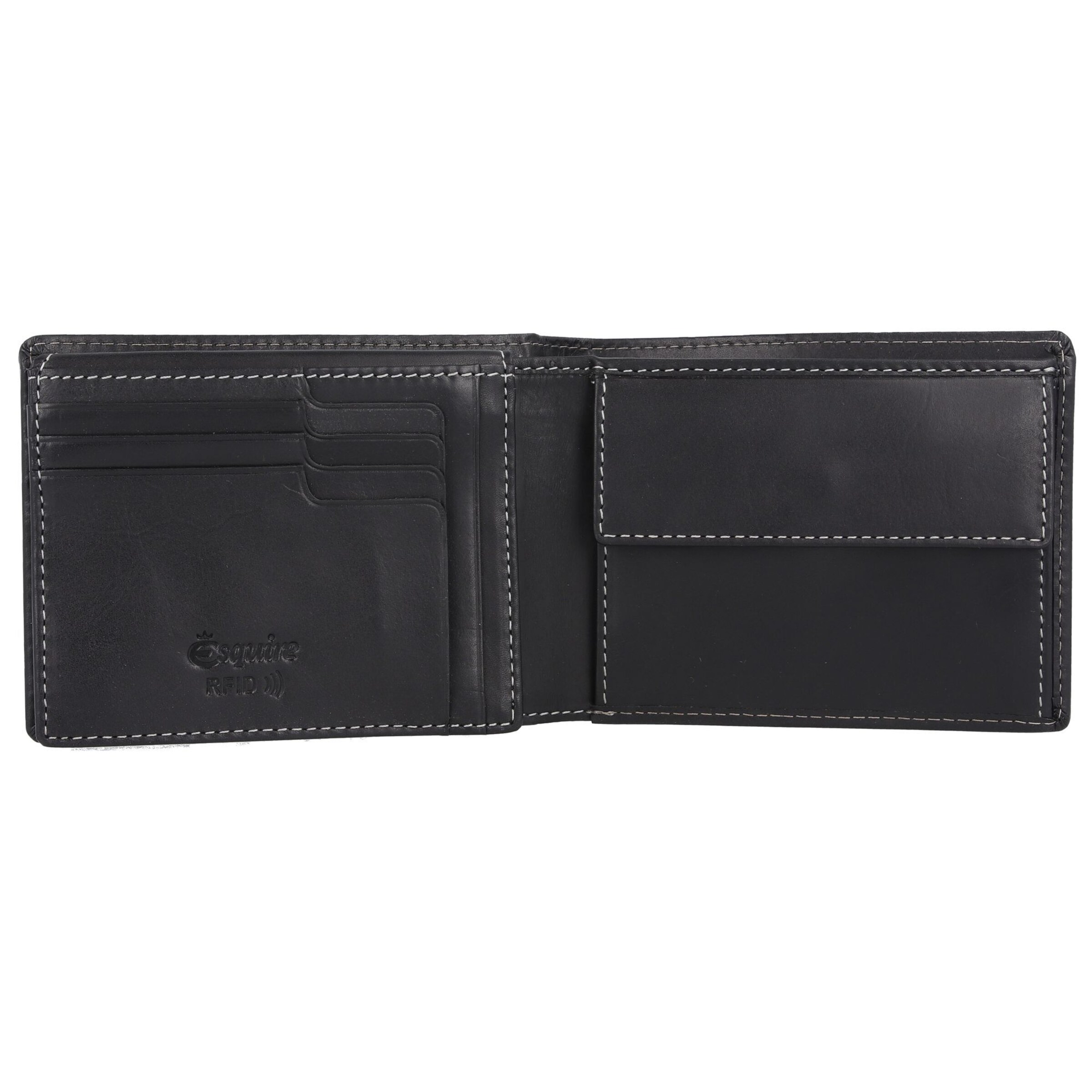 Esquire Portemonnaie 'Dallas' in Schwarz