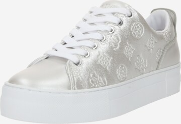 Sneaker bassa 'GIANELE4' di GUESS in argento: frontale