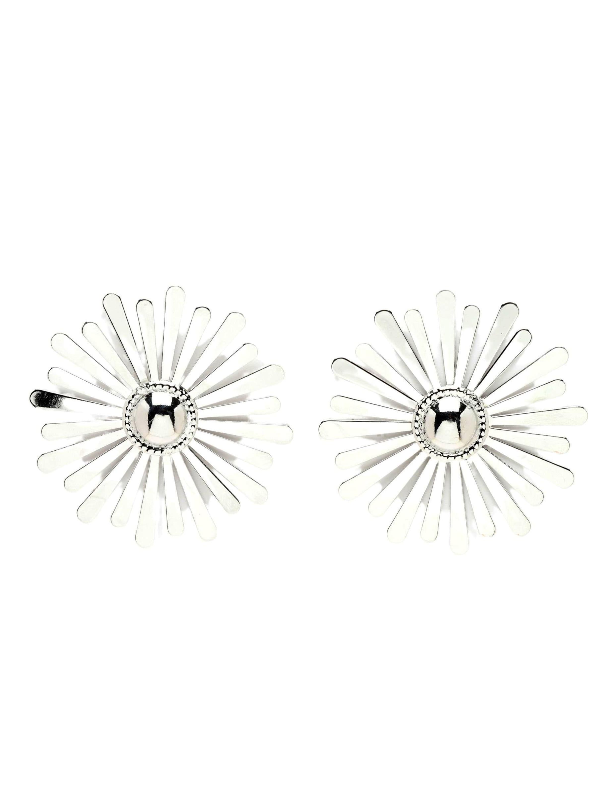 Boucles d'oreilles 'Joannaka' AVANT-GARDE PARIS en argent : devant