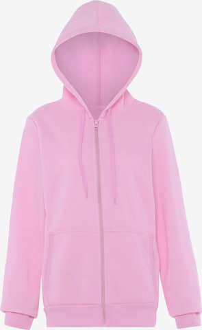 Veste de survêtement UCY en rose : devant