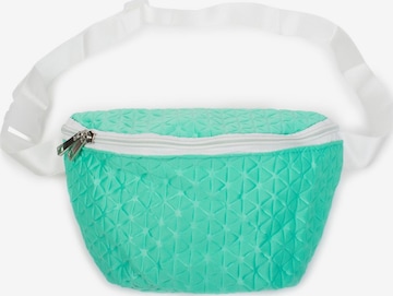 styleBREAKER Gürteltasche 'Bauchtasche geometrische Prägung, Gürteltasche' in Grün: Vorderseite