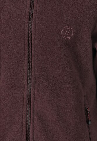 ZigZag Fleece jas 'Zap' in Bruin