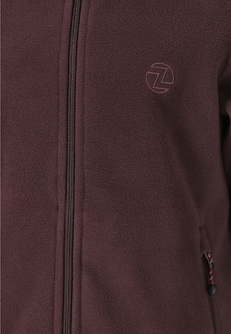 ZigZag Fleece jas 'Zap' in Bruin