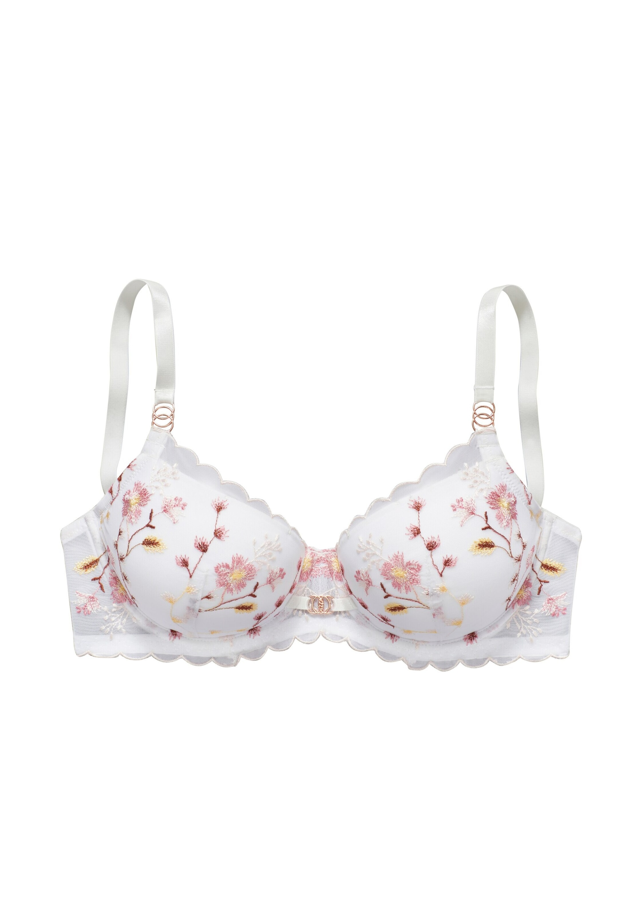 LASCANA Balkonetové Podprsenka - Biela: predná strana