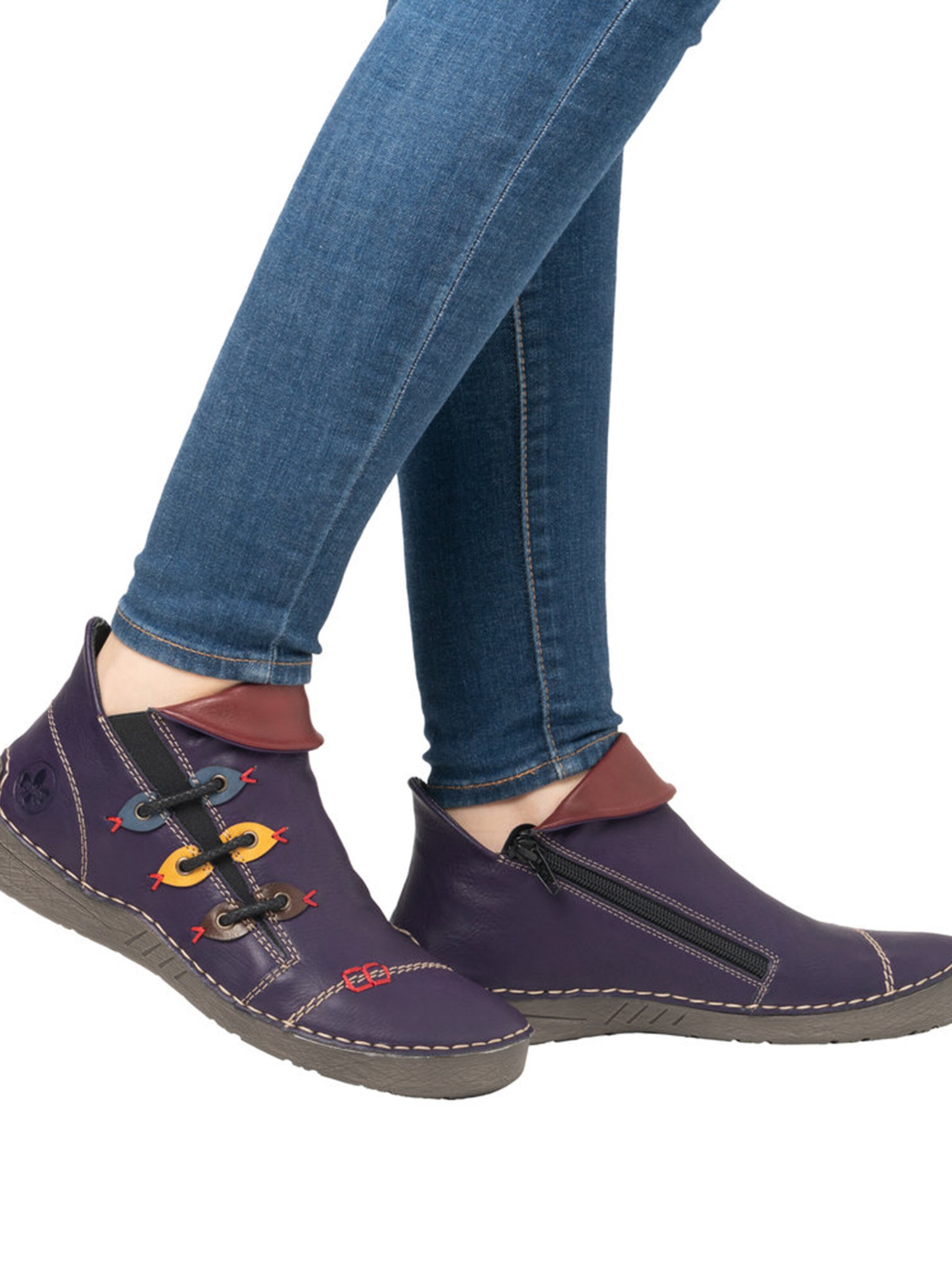 Rieker Ankle boots in Dark Purple ABOUT YOU