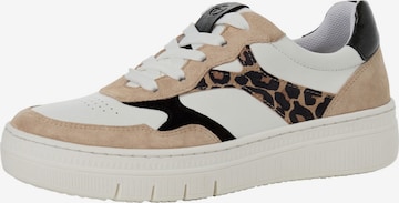 Baskets basses Tamaris en marron : devant