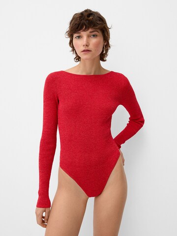 Bershka Tričkové body – červená