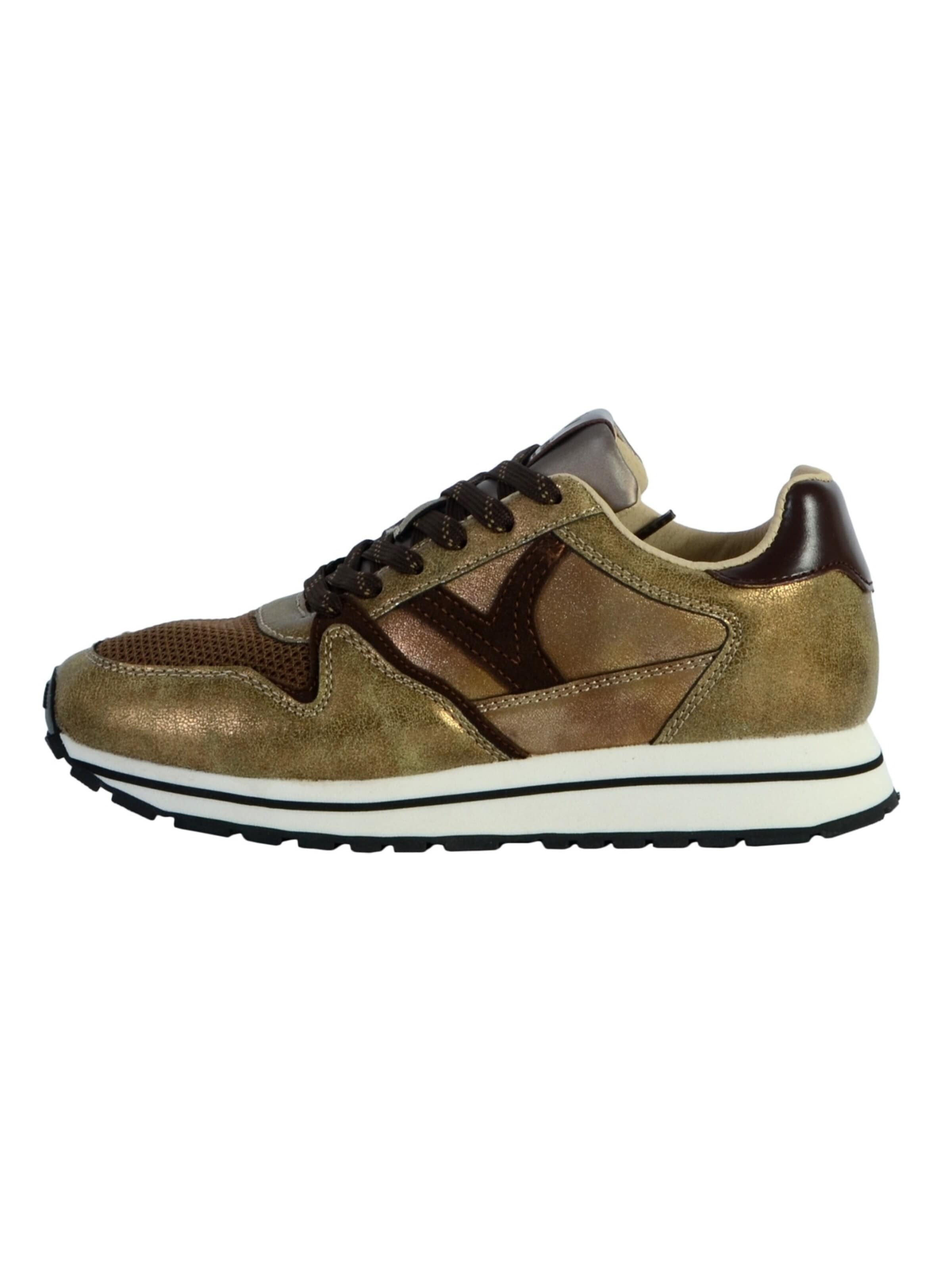 victoria Athletic Lace-Up Shoes in Brown: front