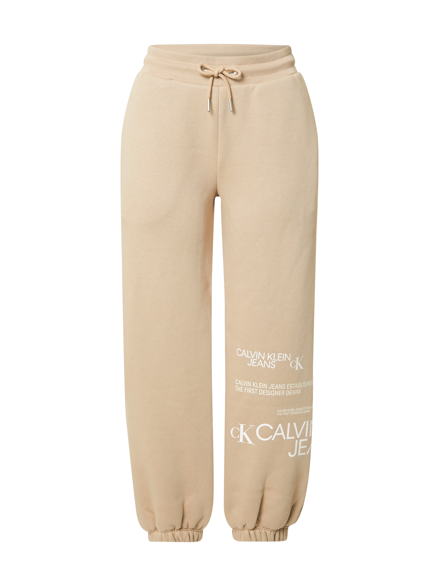 Bardziej zrównoważony Kobiety Calvin Klein Jeans Spodnie w kolorze Beżowym 