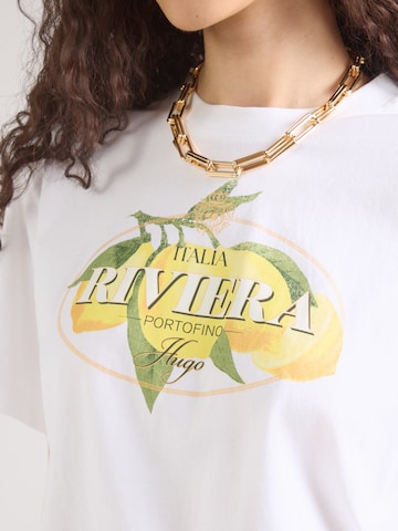 HUGO Shirt 'Vintage' in Wit