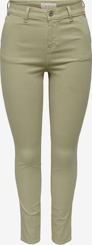 ONLY Skinny Kalhoty 'EVEREST ' – zelená: přední strana