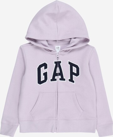 Veste de survêtement GAP en violet : devant