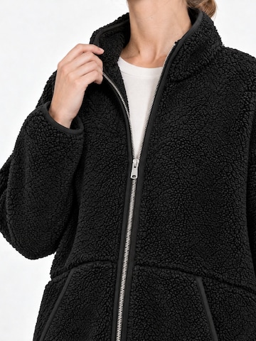 MixRay Fleece jacket 'Sweatshirts' in Black