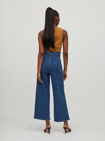 VILA Wide Leg Jeans 'Siv' i blå