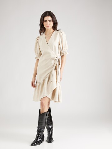 Robe 'FLAXY' YAS en beige : devant