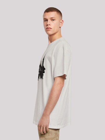 F4NT4STIC Shirt 'Cities Collection - Hamburg skyline' in Grey