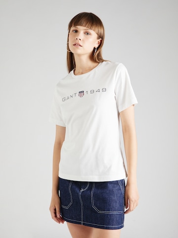 T-shirt GANT en blanc : devant