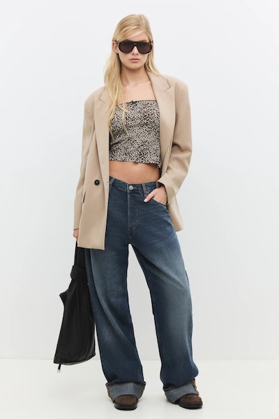 No Matter What Top in XS in Beige / Brown / Black, Item view
