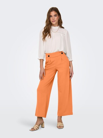 JDY Zvonové kalhoty Kalhoty se sklady v pase 'Geggo' – oranžová