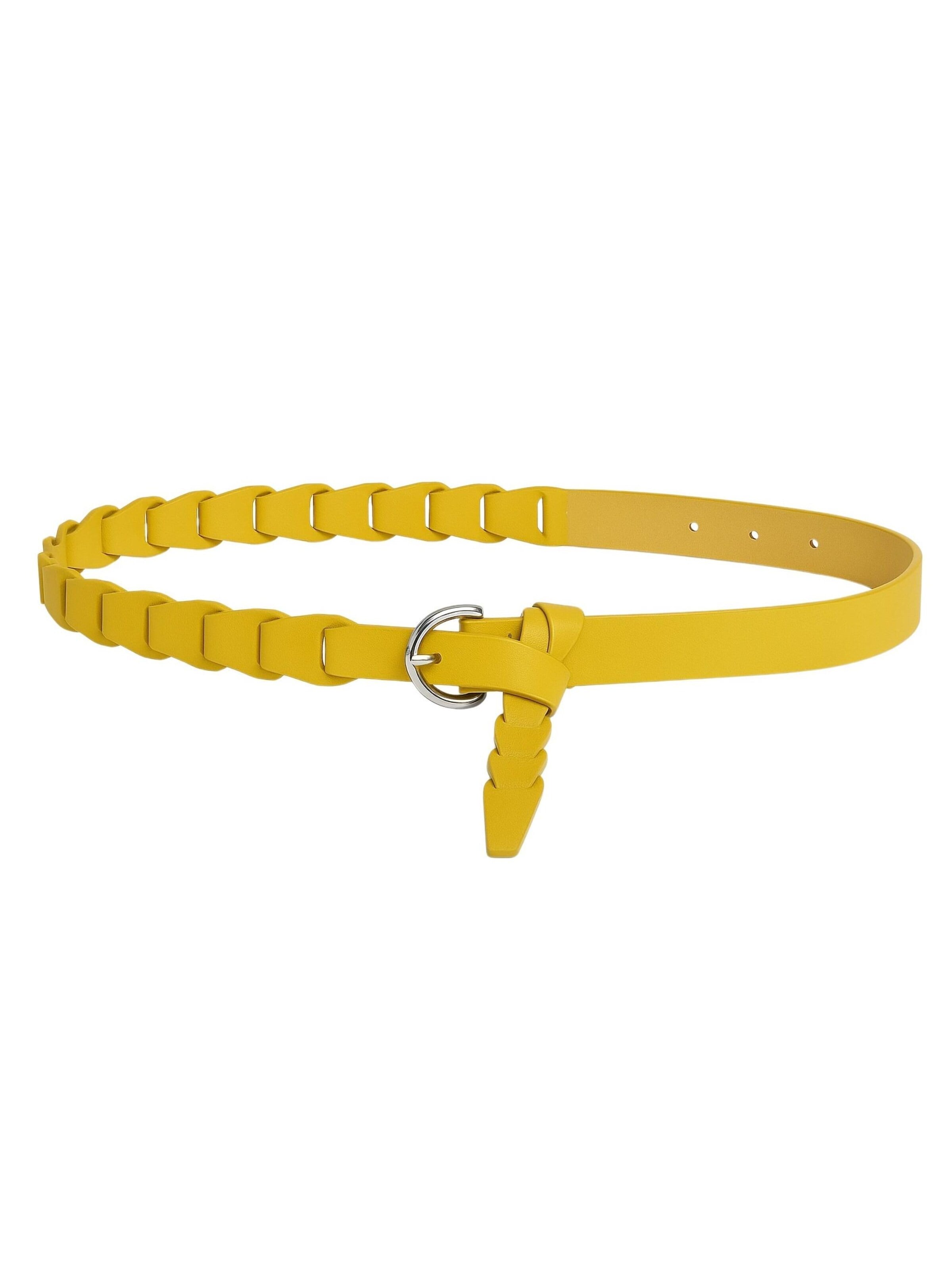 COLLEZIONE ALESSANDRO Belt 'Handei' in Yellow: front