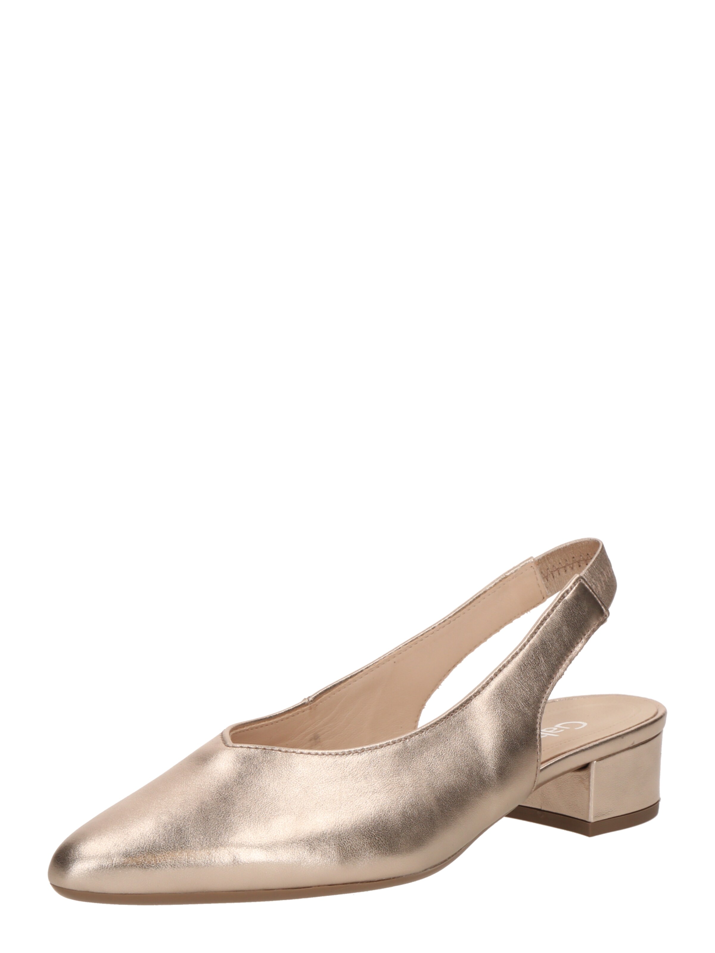 GABOR Slingback Pumps in Gold: front