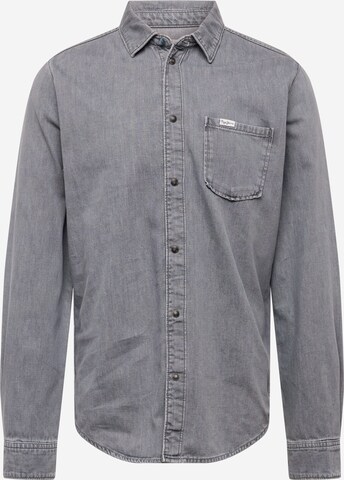 Pepe Jeans - Regular Fit Camisa 'PORTER MONO' em cinzento: frente