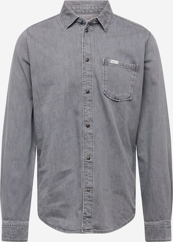 Coupe regular Chemise 'PORTER MONO' Pepe Jeans en gris : devant