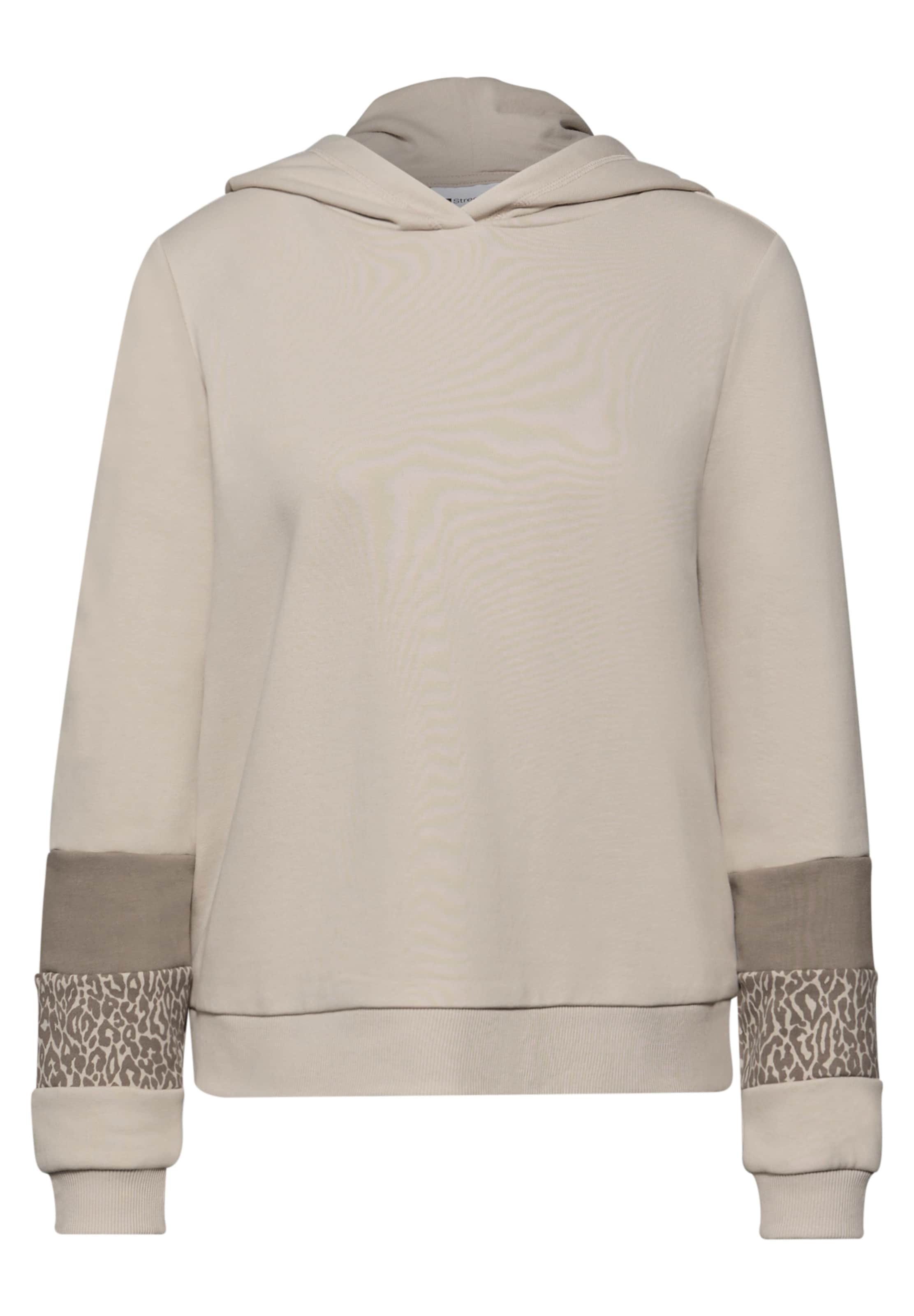 STREET ONE Sweatshirt in Beige: front