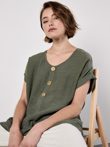 Chemisier ' ' Apricot en vert