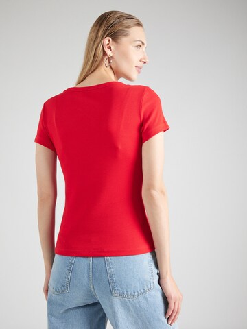 Tommy Jeans Μπλουζάκι 'Essential' σε κόκκινο