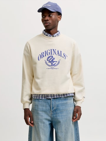 Felpa 'JORFREDERIKSBERG' di JACK & JONES in bianco: frontale