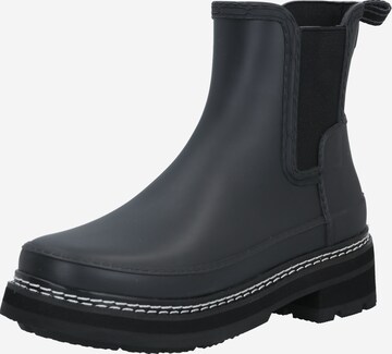 HUNTER - Botas chelsea em preto: frente