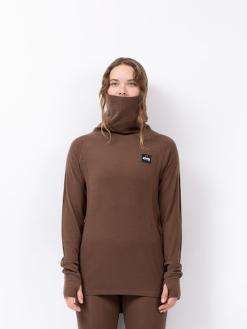 T-shirt fonctionnel 'Icecold' Eivy en marron : devant