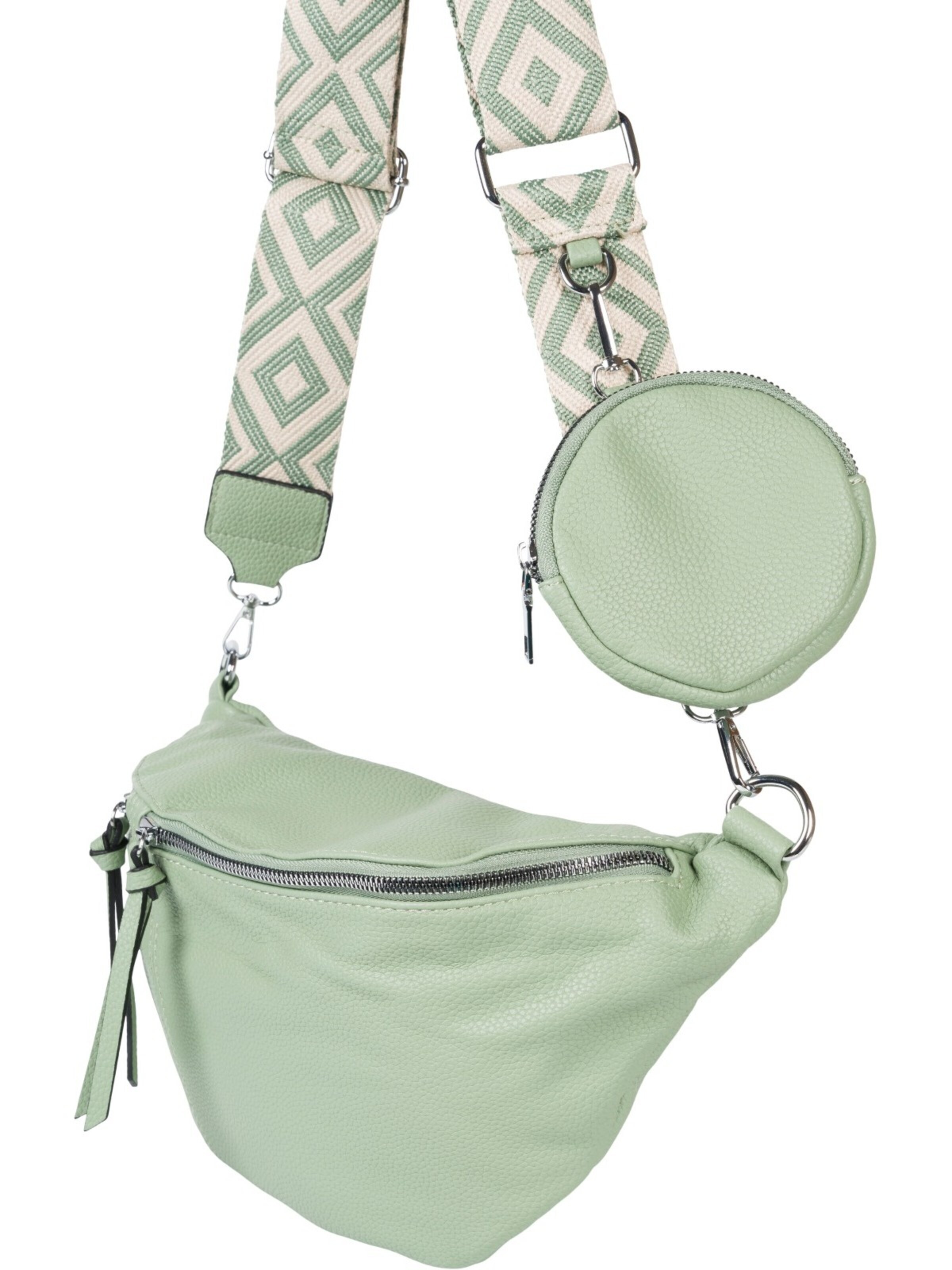 styleBREAKER Umhängetasche 'Halbmond Crossbody Bag Set 3-Teilig'‌‌‌‌‌‌‌‌‌‌ in Grün