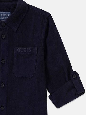 GUESS Regular Fit Hemd in Blau